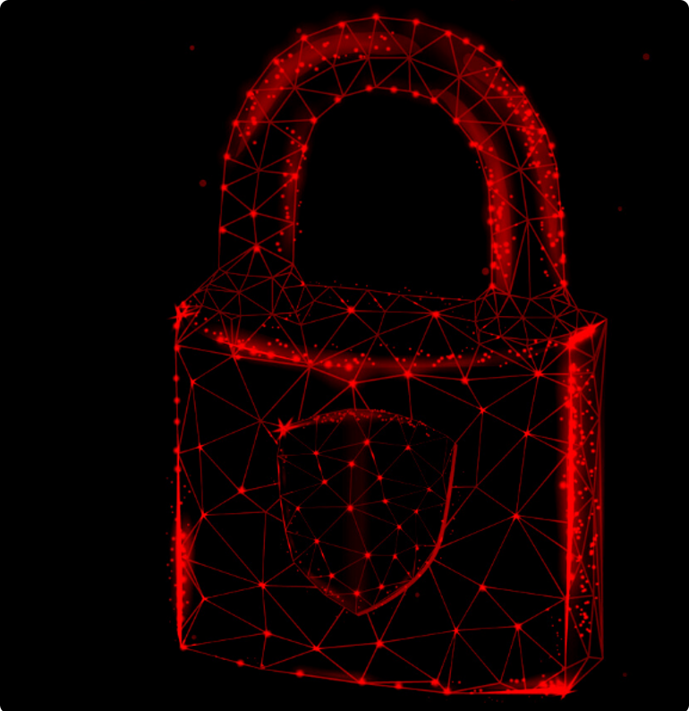 Voice authentication lock icon